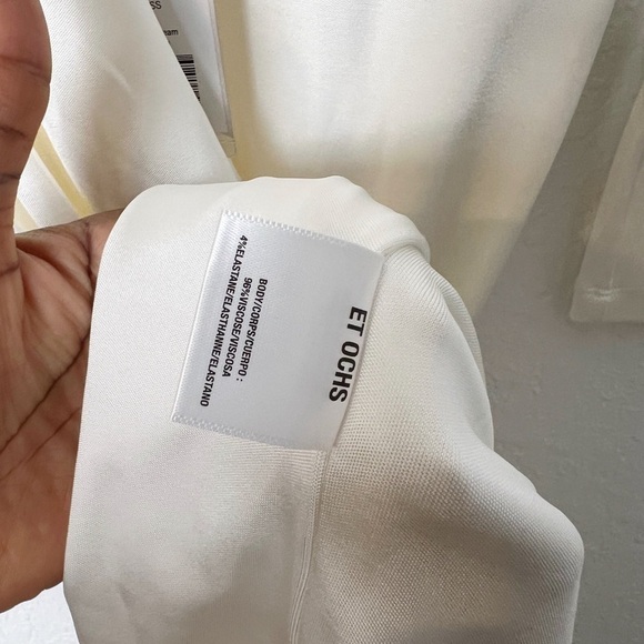 ET OCHS Bella ruched satin-jersey midi dress - Picture 12 of 12